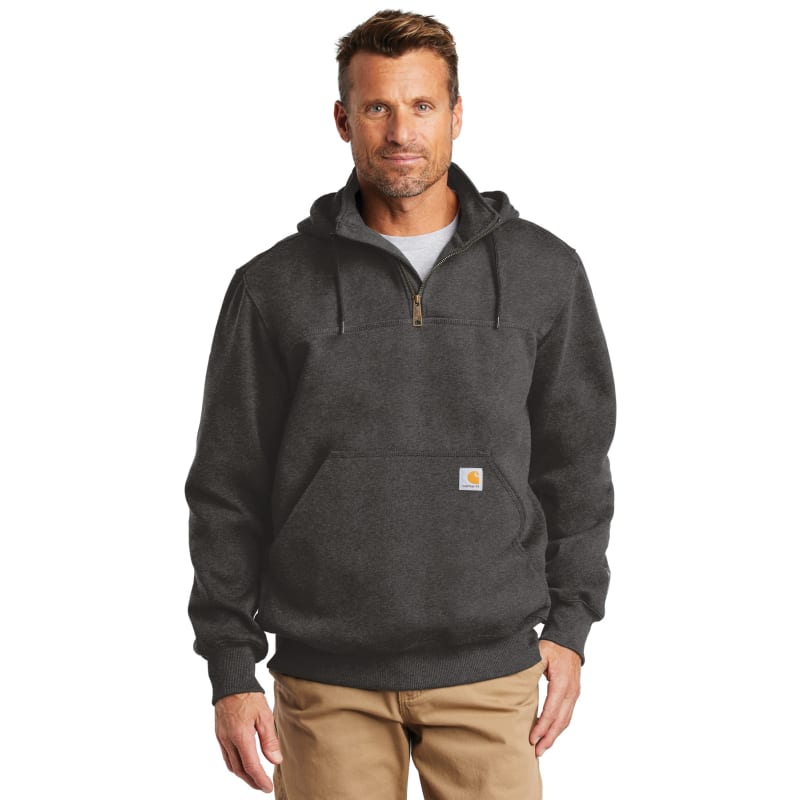 Carhartt Rain Defender Paxton Heavyweight Hooded Zip Mock Sweatshirt. 11