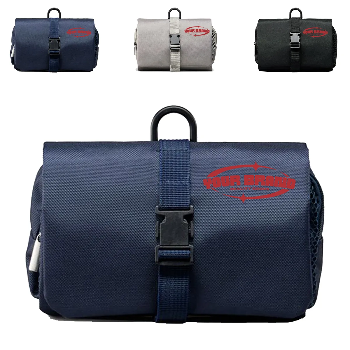 Buckle Foldable Toiletry Bag And Makeup Organizer Travel 4