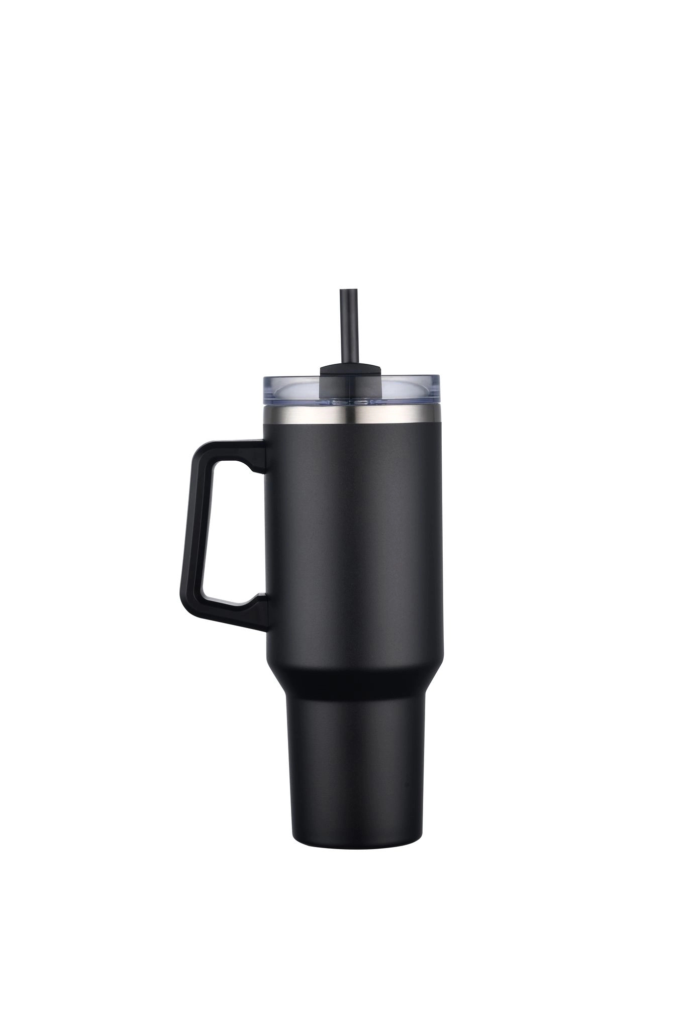 40oz Stainless Travel Mug w/ Handle and Straw 11