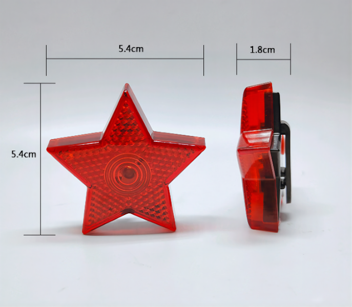 Star Shape bike bicycle reflectors Rear Light 7