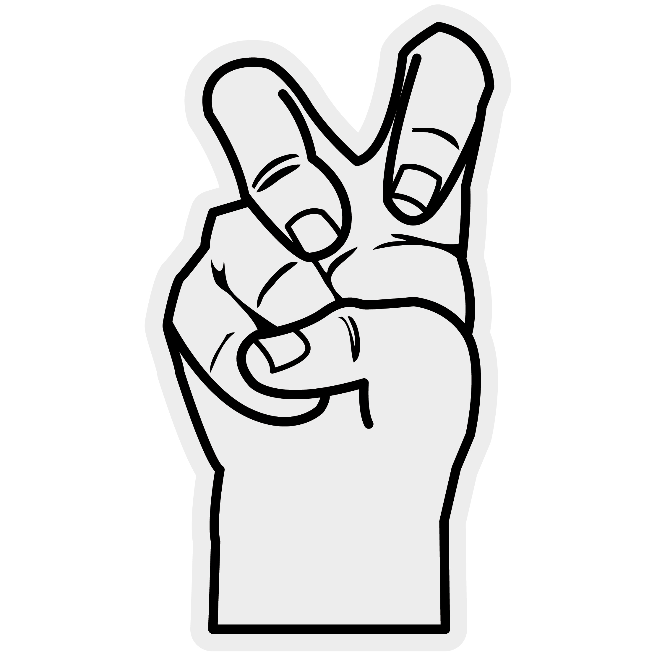 Bent Finger Frog Hand 30
