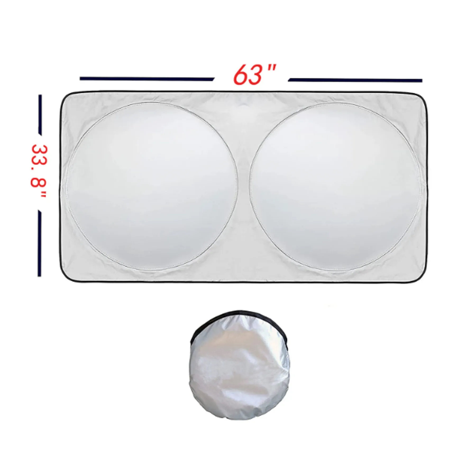 Telescopic General Motors Front Windshield Sunshade 4