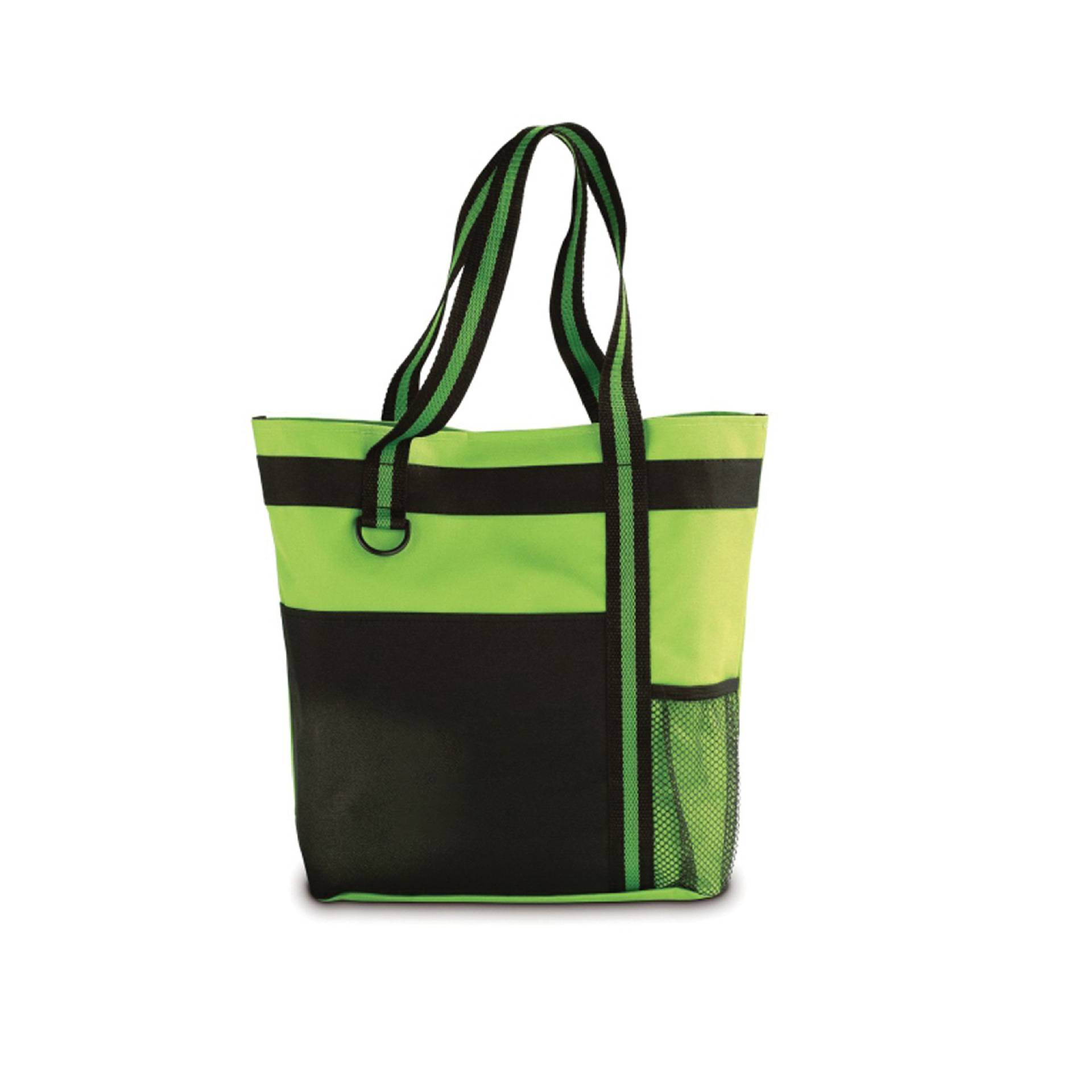 Shoulder Tote w/ Multiple Pockets and Zipper Closure, custom tote bag with logo imprint 5