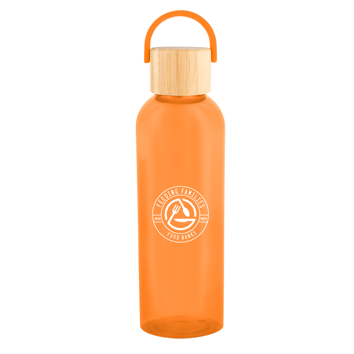 20 Oz. Ally rPET Bottle With Bamboo Lid And Easy Carry Handle 8