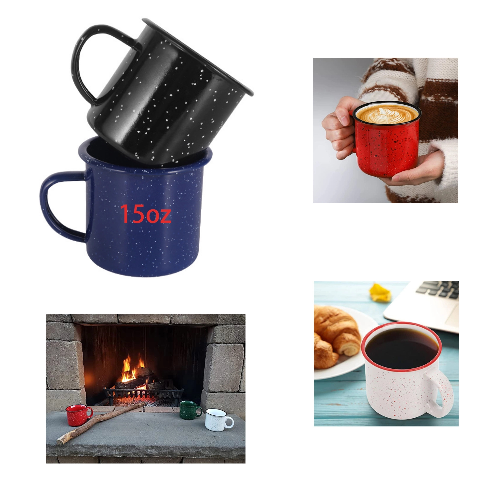 Customized Ceramic Campfire Coffee Mugs 5