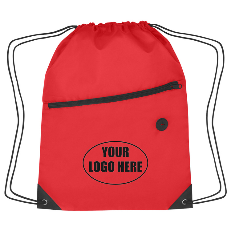 210D Polyester Sports Pack With Front Zipper 3