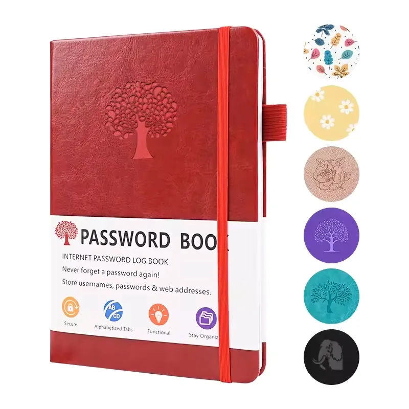 5.2"x7.8" 136 Pages Password Book With Alphabetical Tabs 5