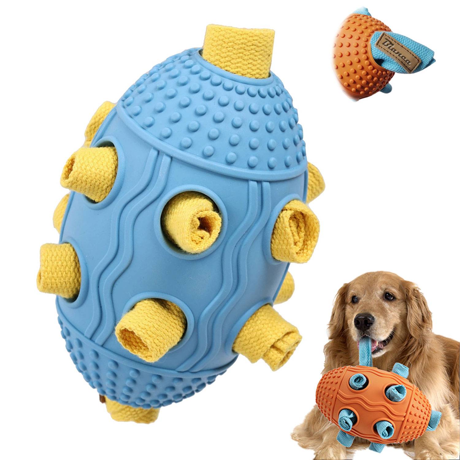 Dog Rugby-Shaped Sniffing Toy 1
