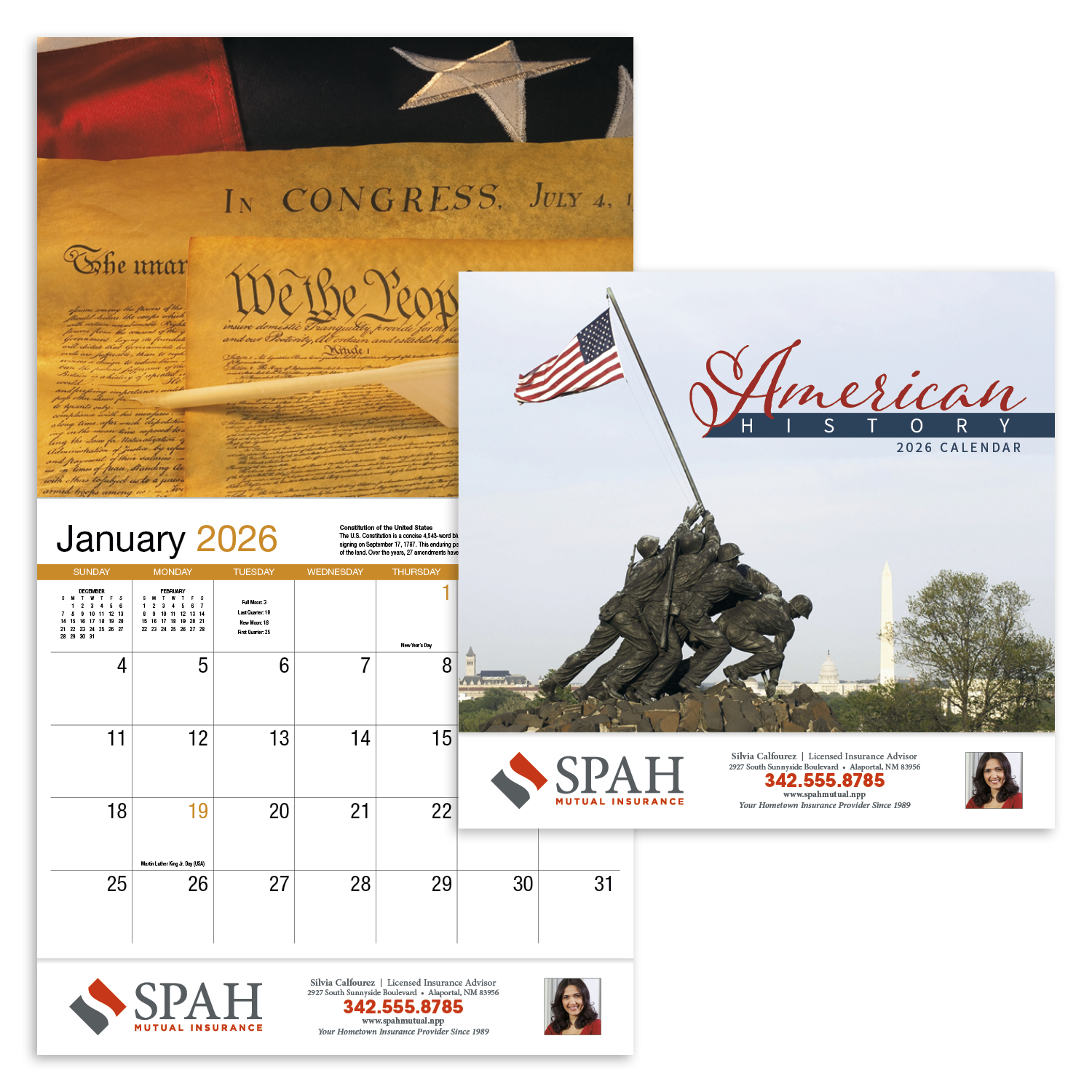 HotLine® Products American History Appointment Calendar - Stapled 49