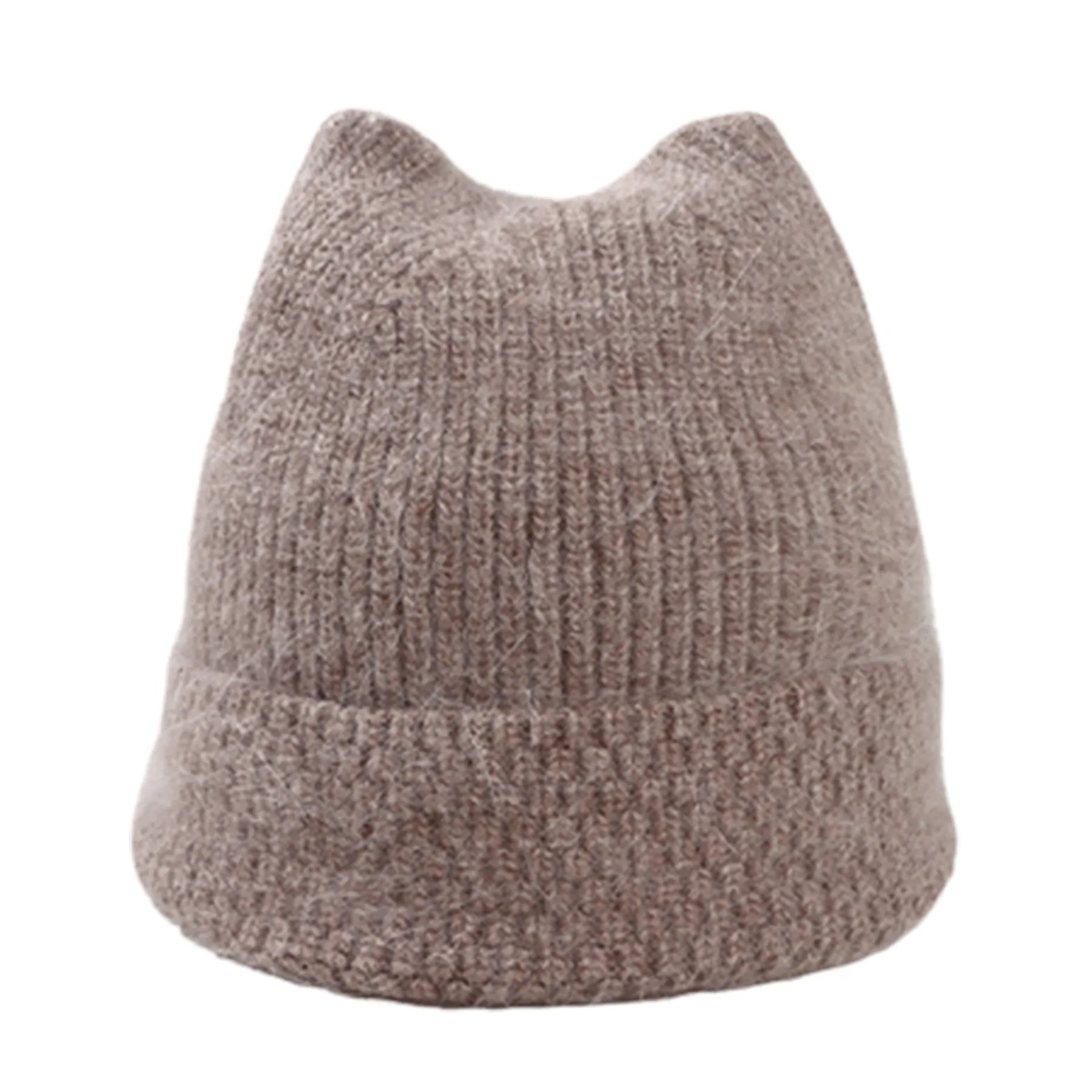 Soft Knitted Hat W/Ear Design 4