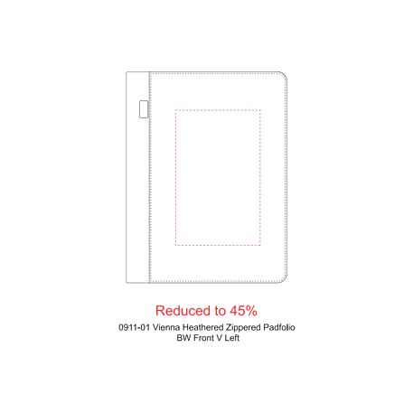FSC® Mix Vienna Heathered Zippered Padfolio 26
