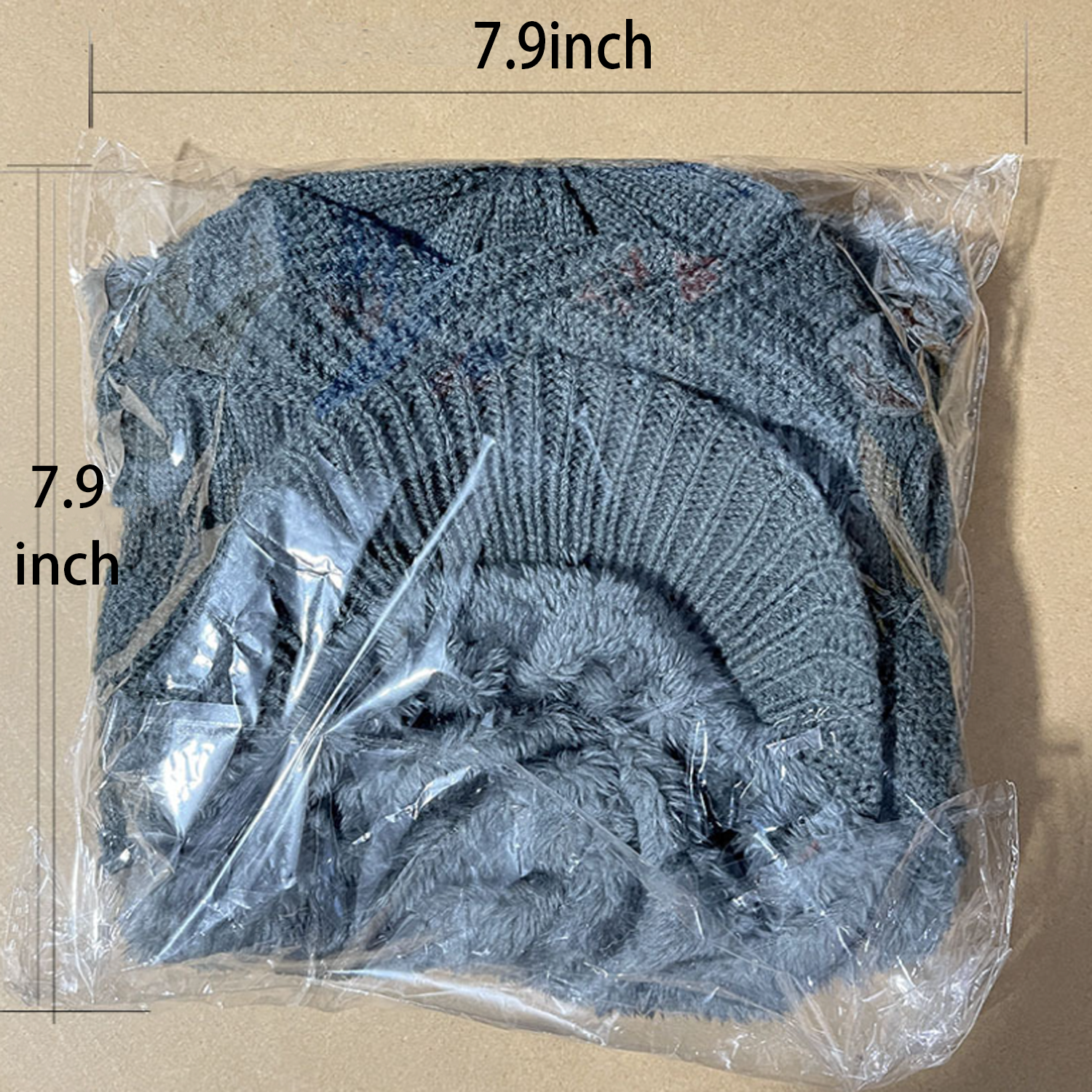 Men's Winter Knit Hat with Fleece Lining, Scarf & Ear Cover 4