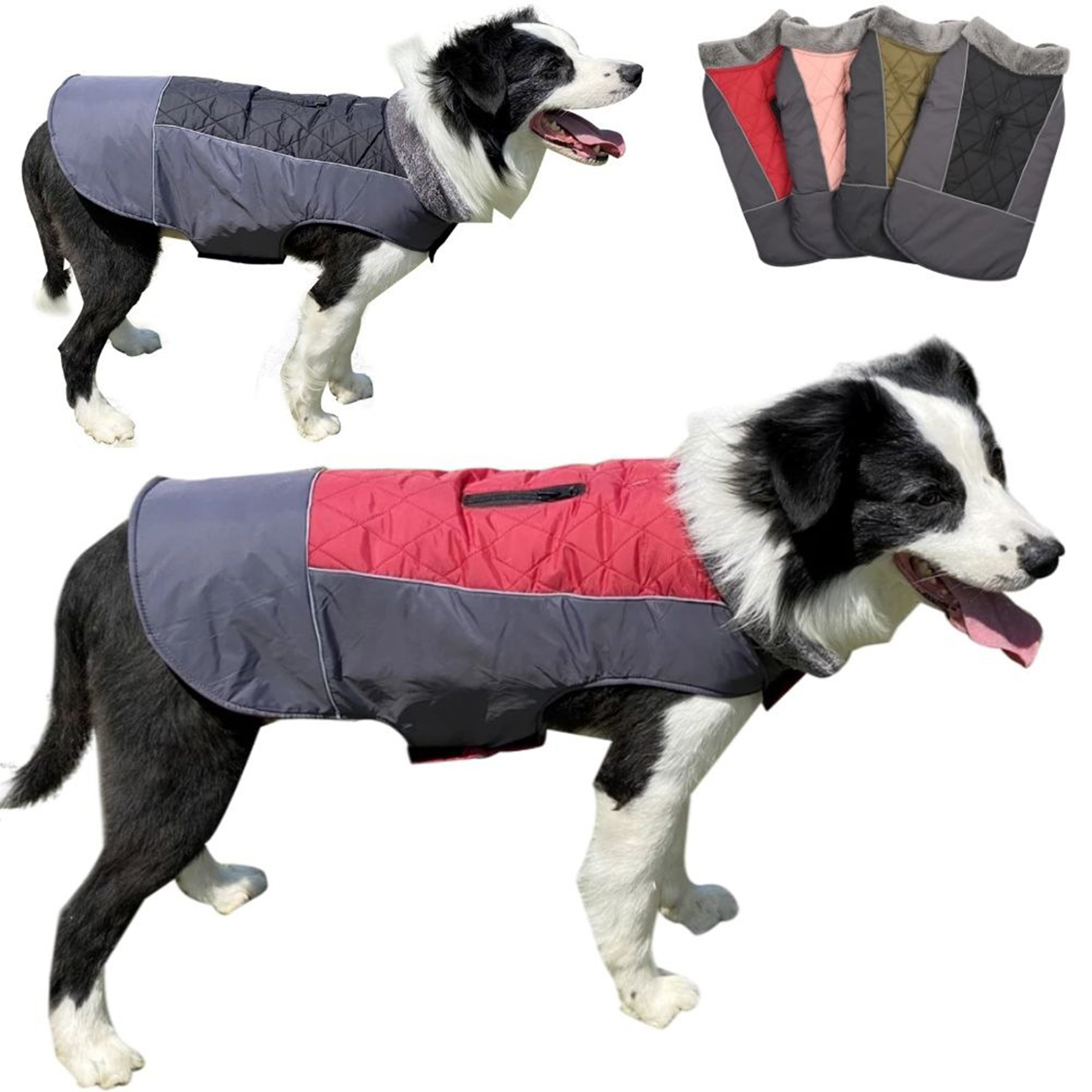 Winter Reversible Dog Coat Waterproof 1