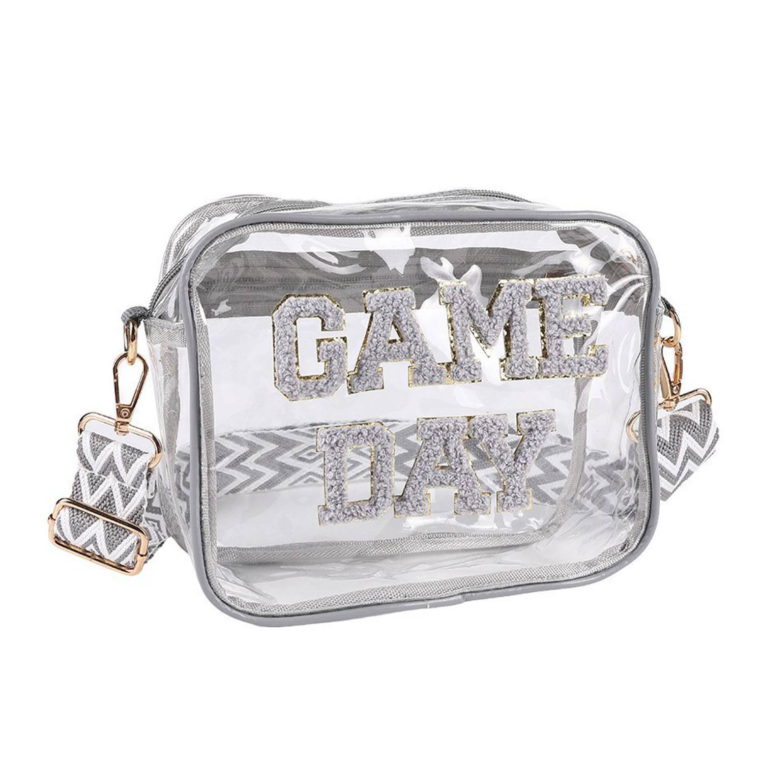 Portable Travel Transparent PVC Makeup Crossbody Bag 4