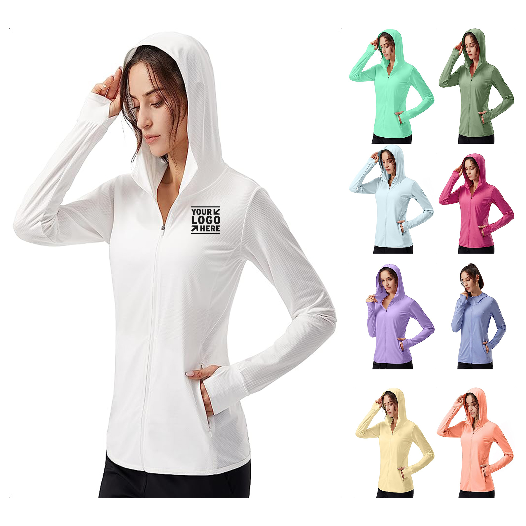Women's UPF 50+ Sun Protection Hoodie Jacket 2