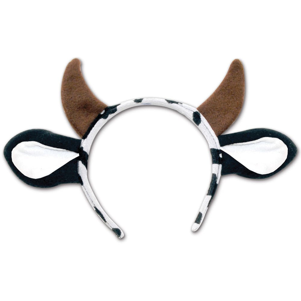Cow Ear Headbands -Black and White 2