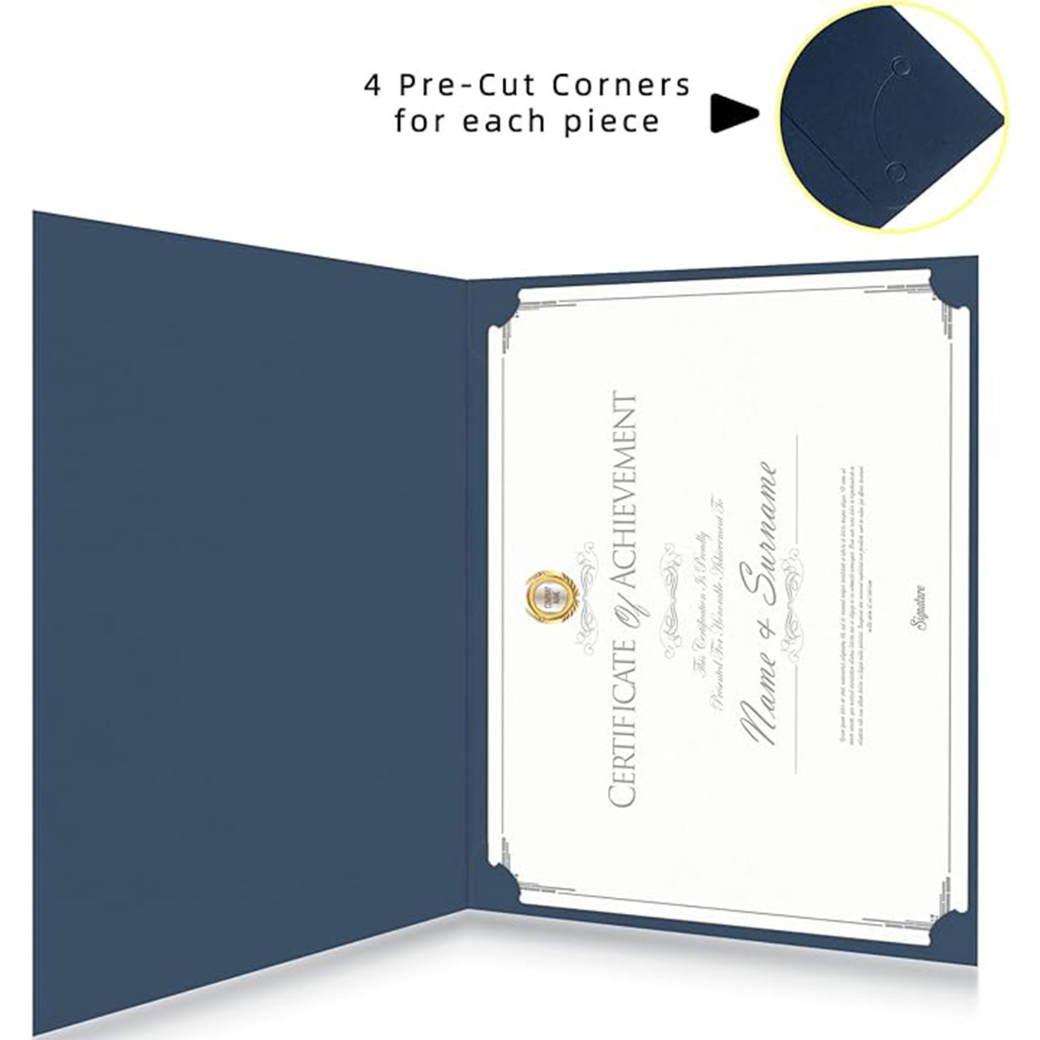 custom Paper Certificate Folders 4
