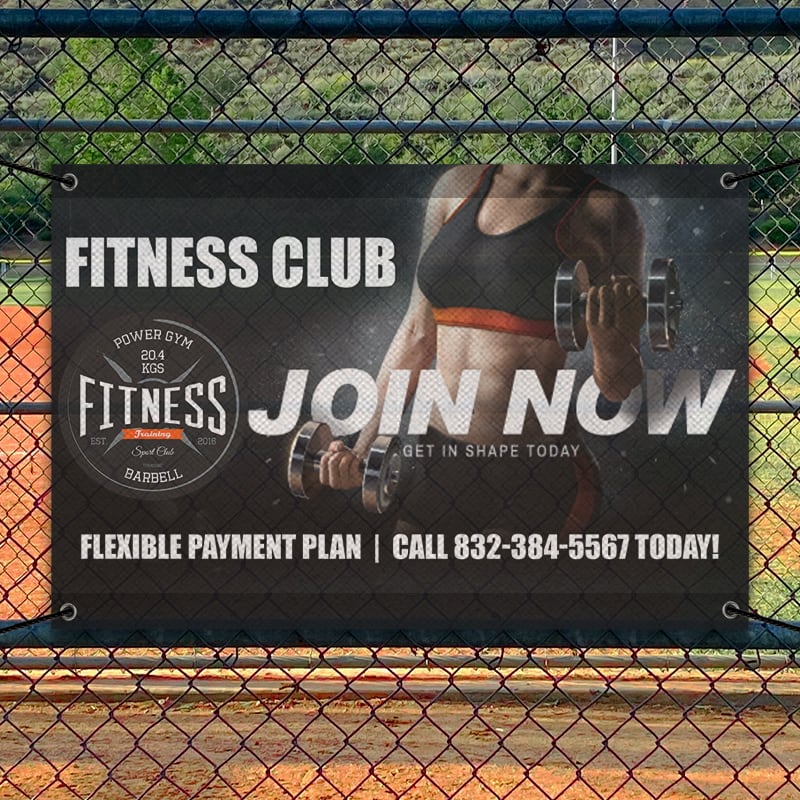 Custom 2' X 3' Mesh Banners 11