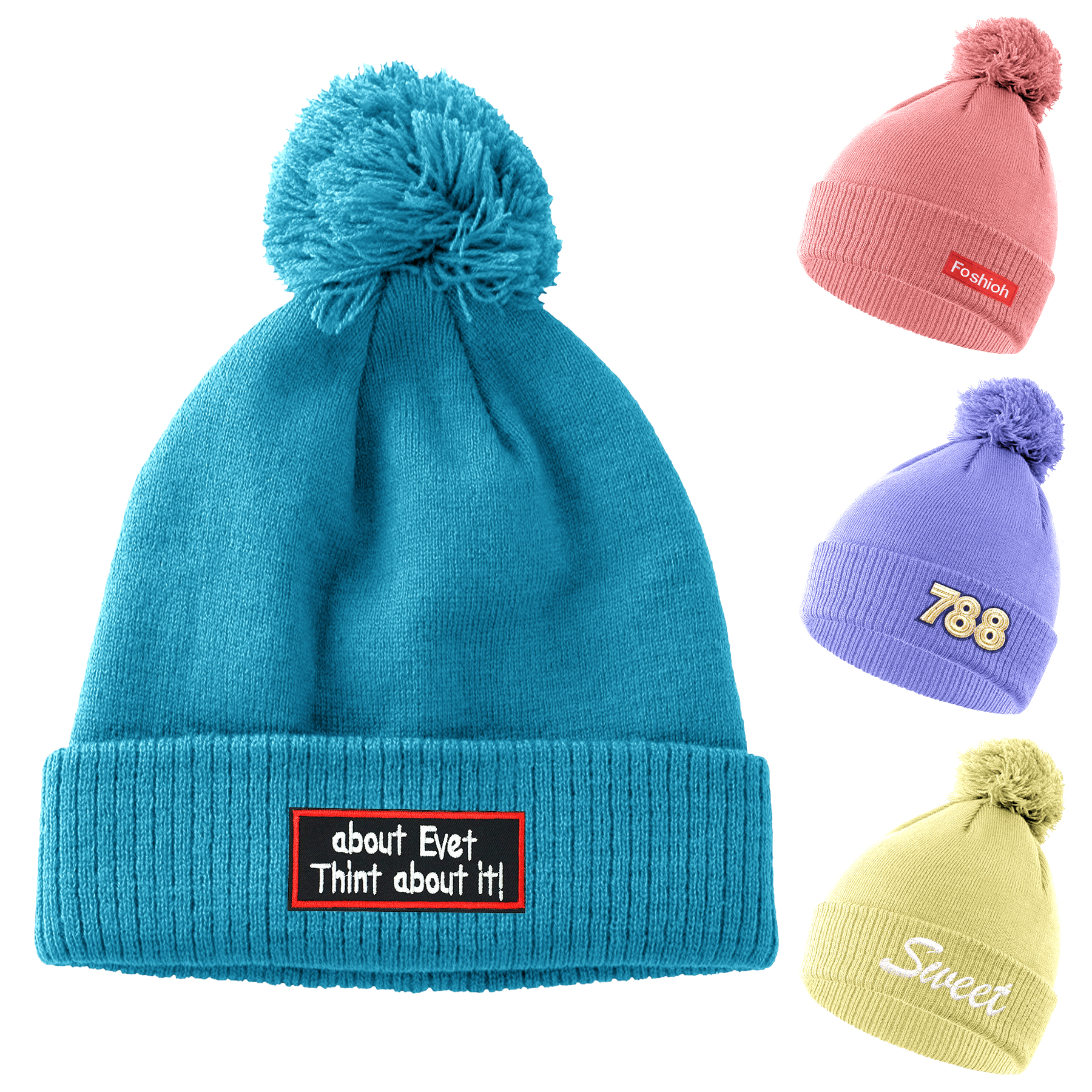 Knitted Beanie With Cuff 2