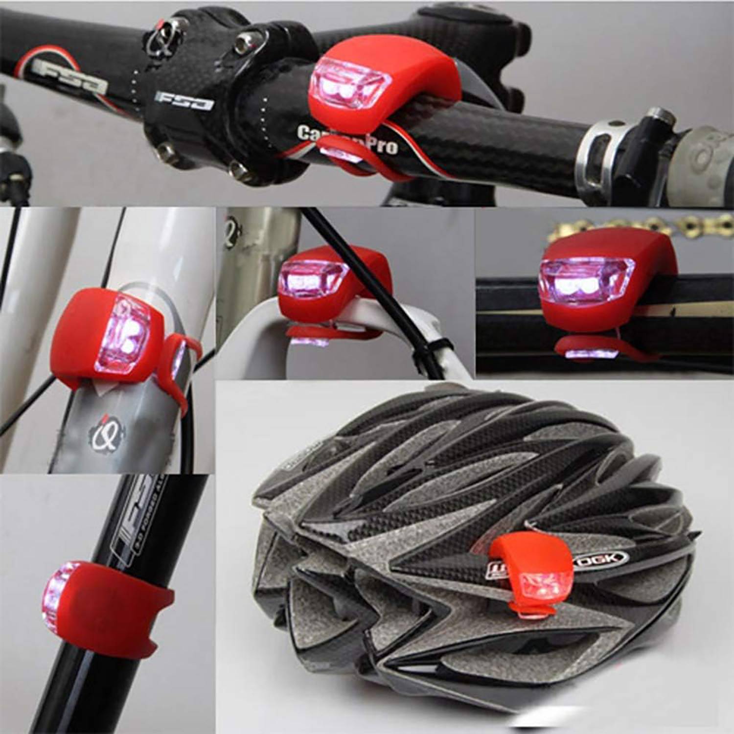 Mini Waterproof Silicone Bike Light for Night Riding 3