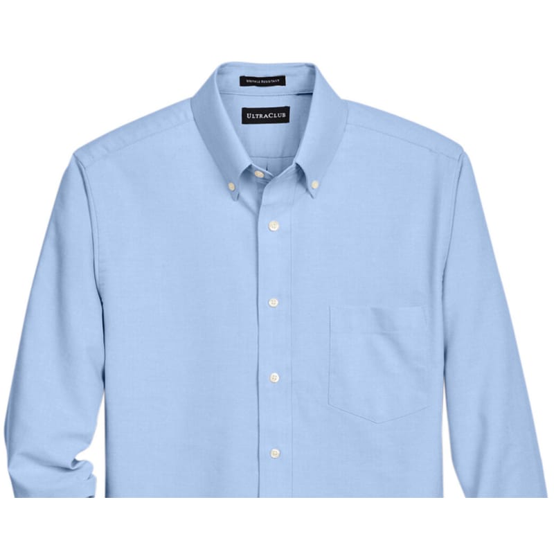 UltraClub Men's Classic Wrinkle-Resistant Long-Sleeve Oxford 11