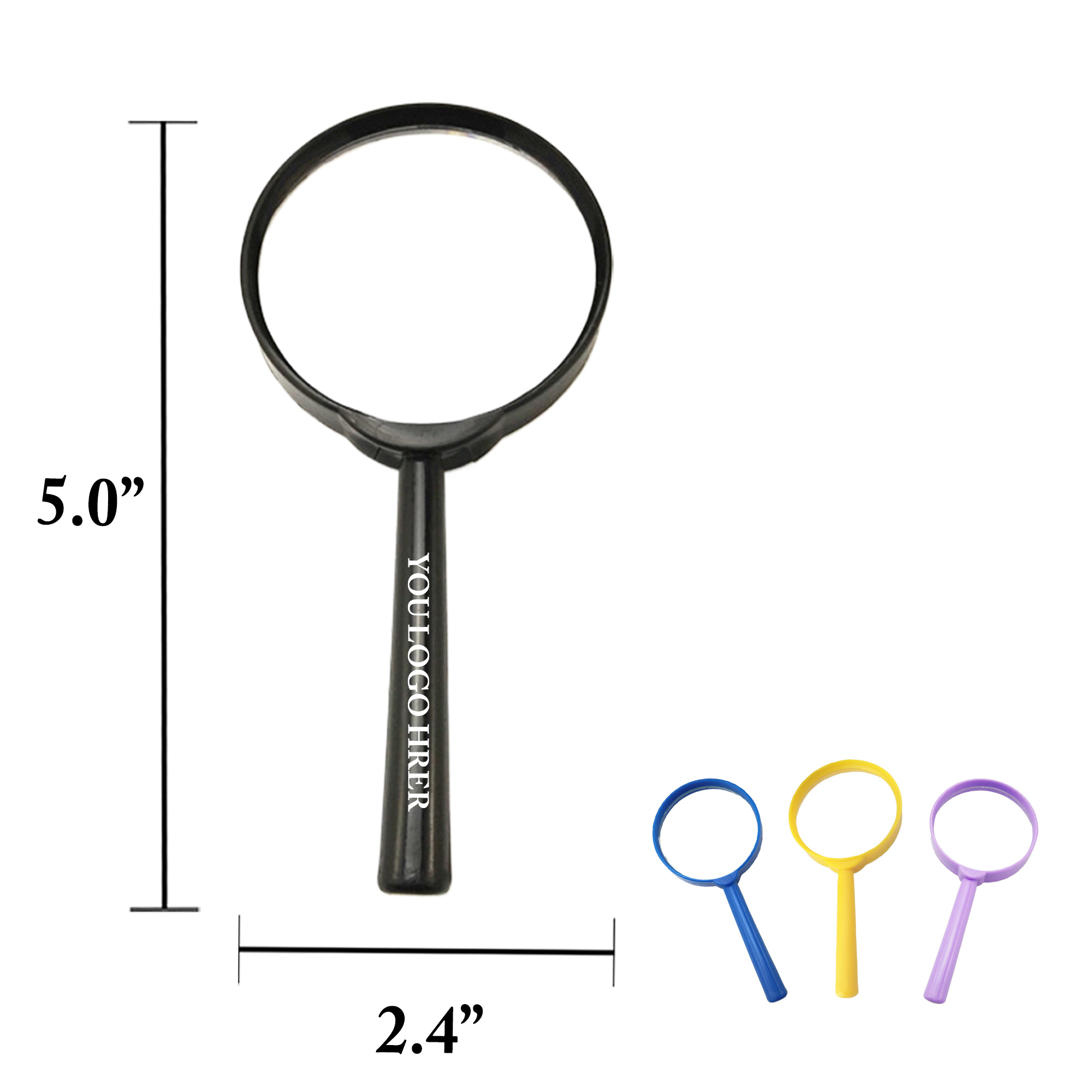 3X 60mm Handheld Plastic Magnifier 4