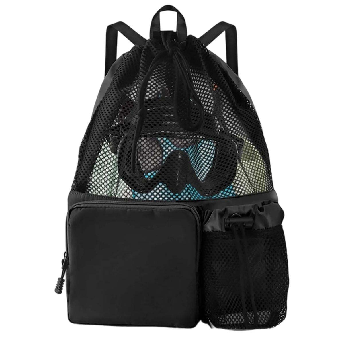 Drawstring Backpack with Wide Shoulder Straps 5