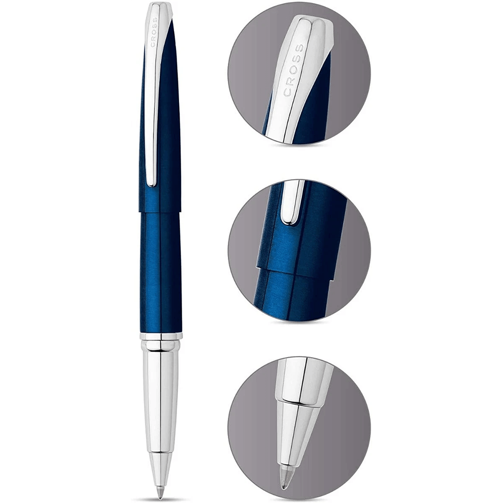 Cross ATX® Translucent Blue Lacquer Rollerball Pen 6
