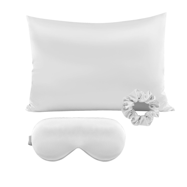 Silky Satin Pillow Covers with Hidden Zipper Set Of 3 3