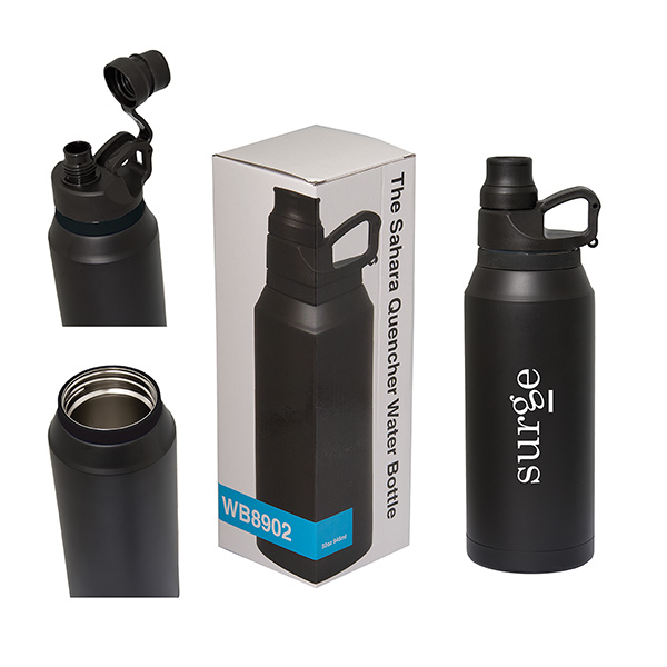 Sahara Quencher 945 Ml. (32 Fl. Oz.) Water Bottle, custom water bottle with logo imprint 1
