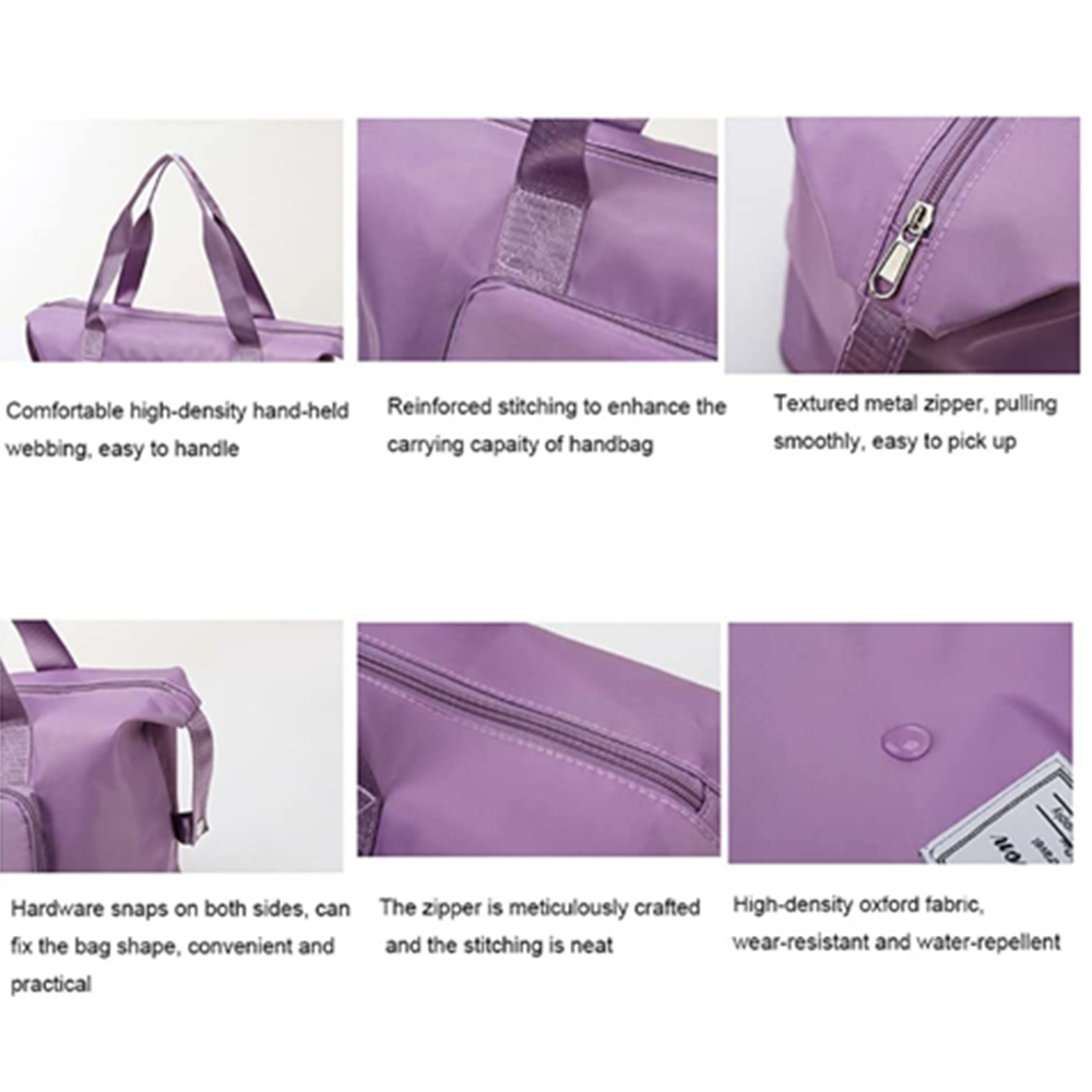 Foldable Large Capacity Duffle Travel Bag w/Handle 8
