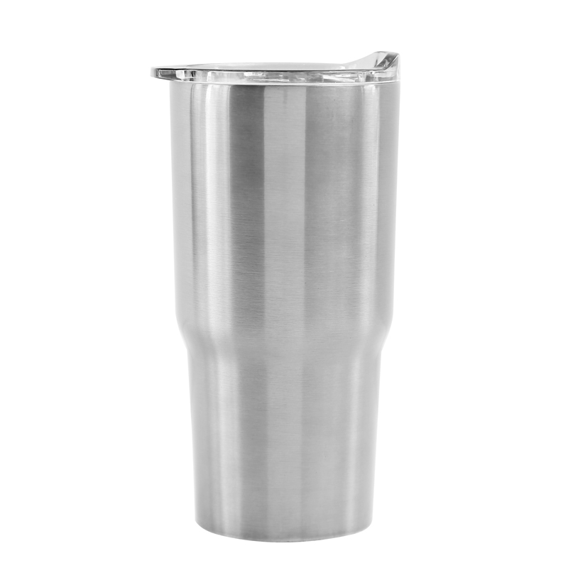 20 Oz. Oceanside Double Wall Stainless Steel Vacuum Tumbler (Silver)