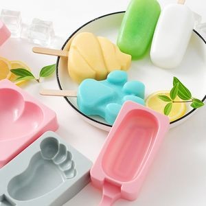 Single Silicone Cream Mould Popsicle Mold With Cover 2