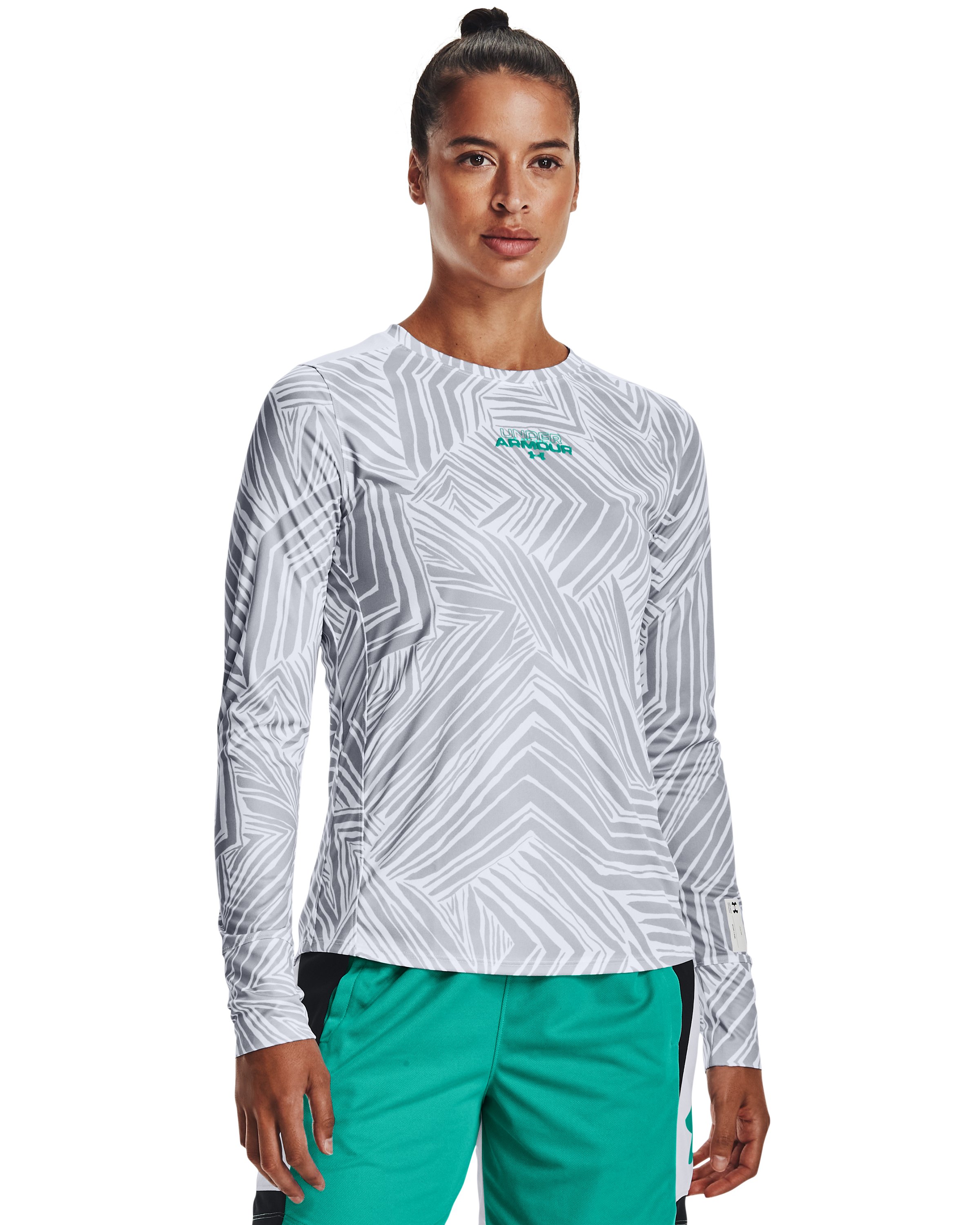 Women's UA Long Sleeve Printed Shooting Shirt 2
