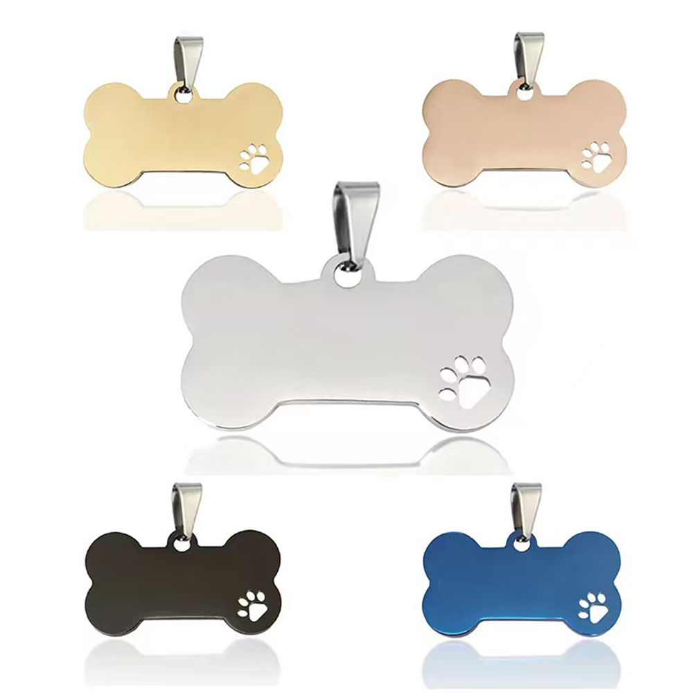 Laser Engraved Stainless Steel Dog ID Tag 2
