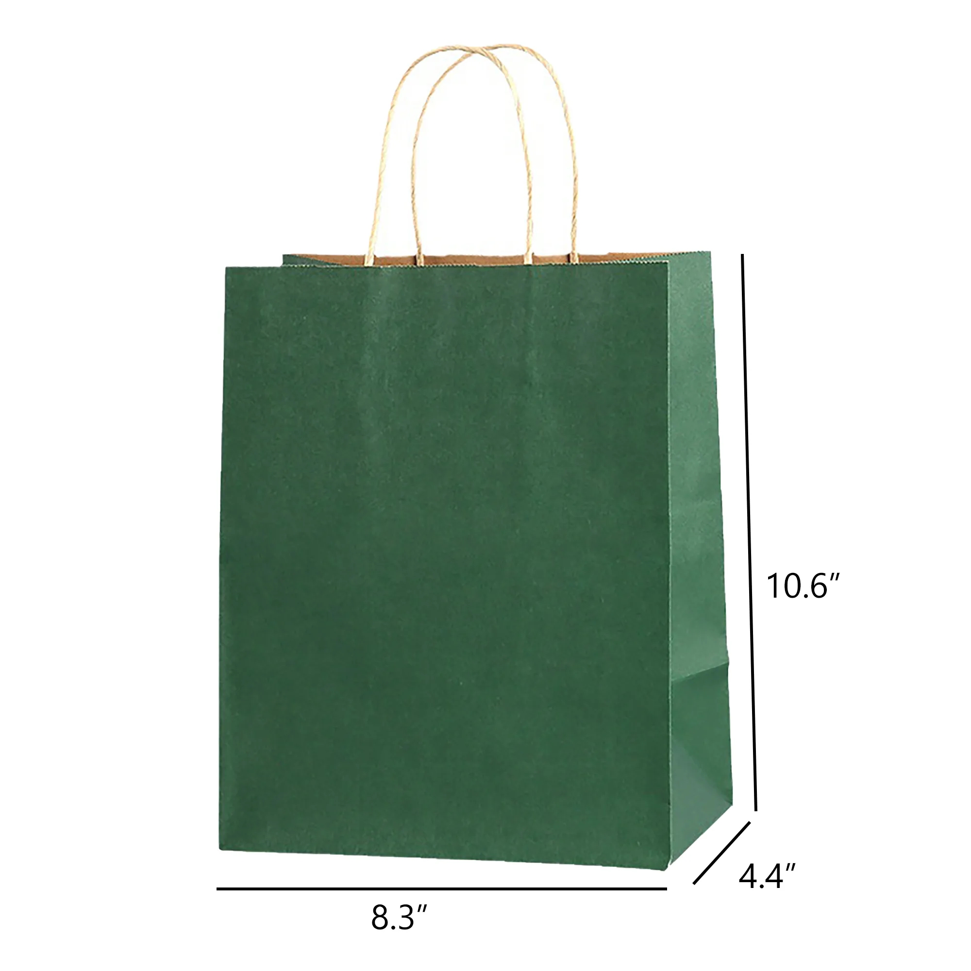 Kraft Paper Shopper Tote Bag MOQ 100PCS 16