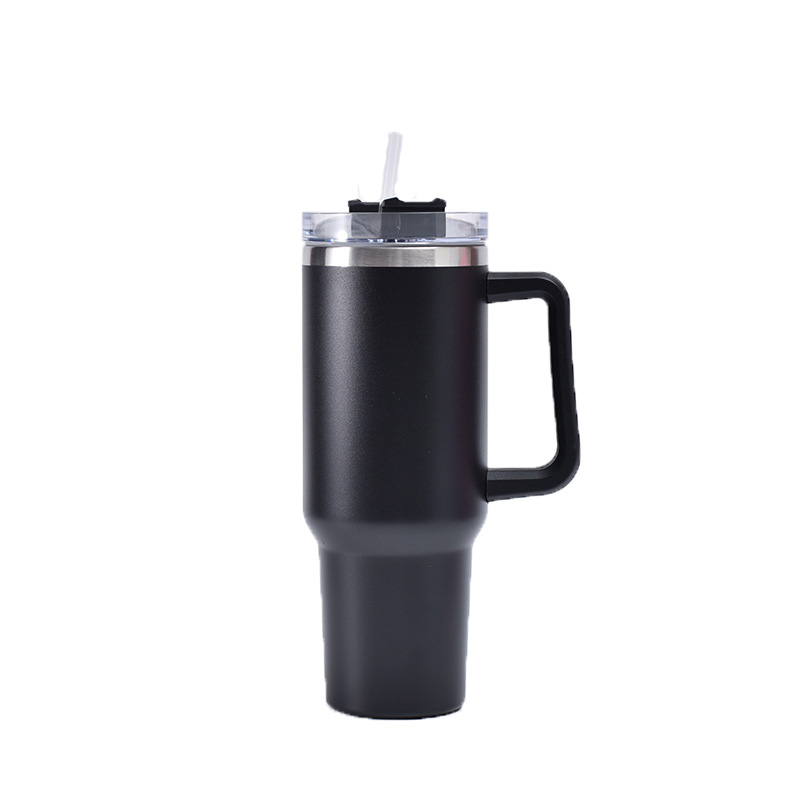 30 oz Vacuum Tumbler W/ Handle & Straw 14