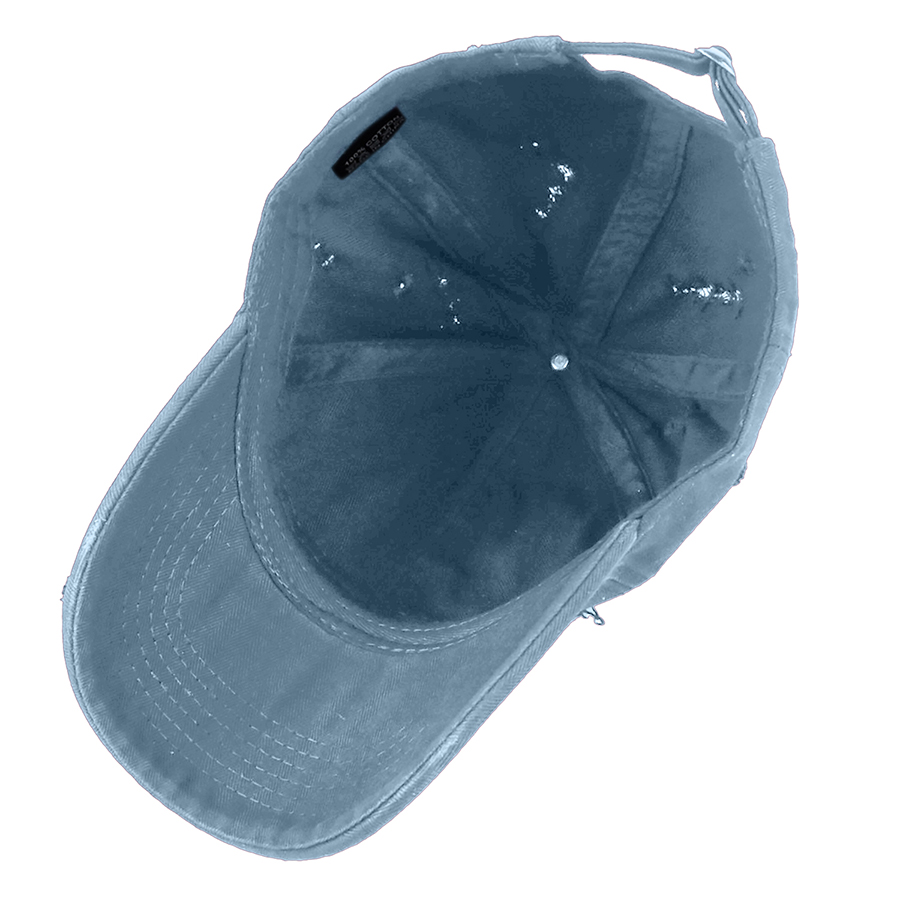 Stock Solid Color Ripped Cotton 6-Panel Baseball Cap 15