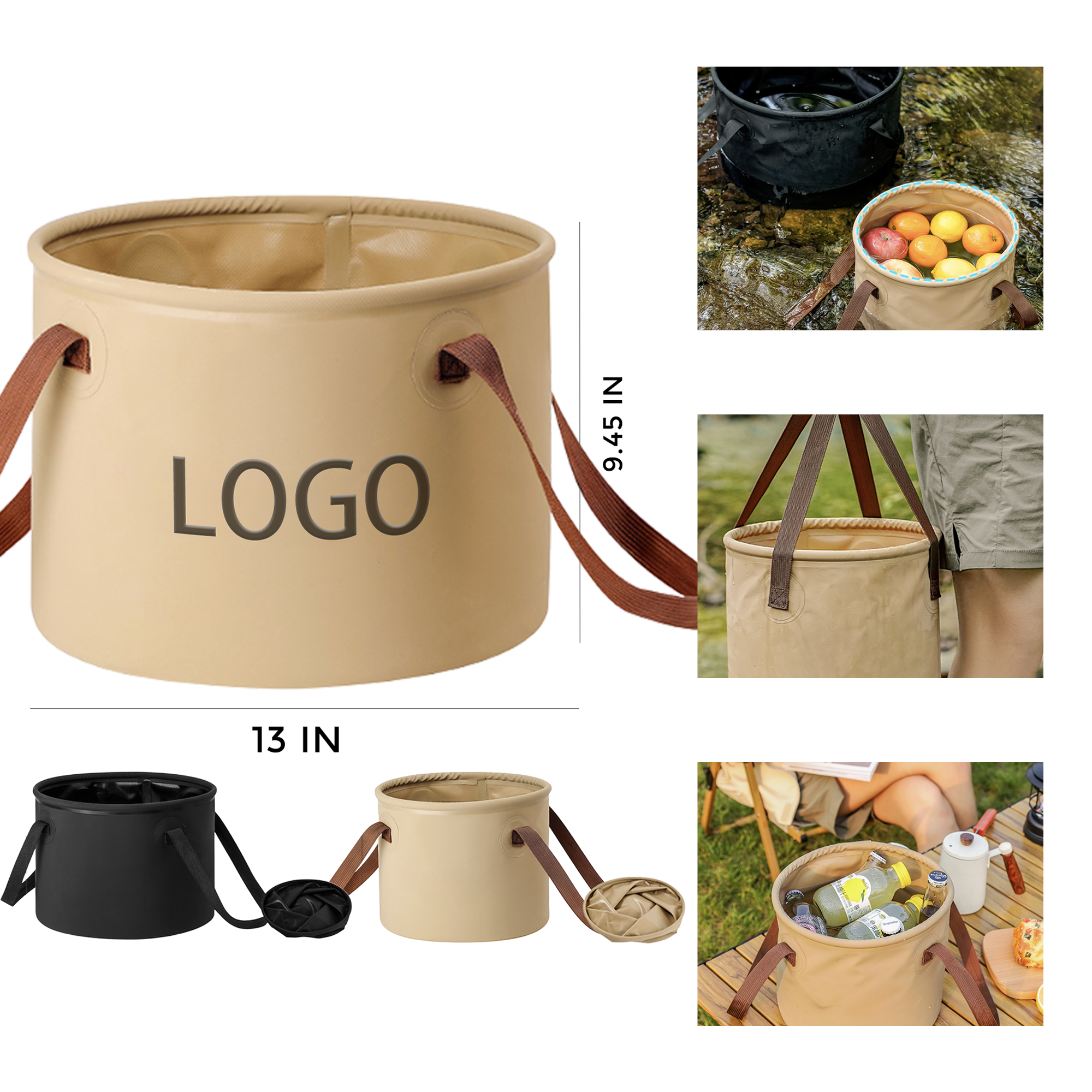 MOQ 100 PCS Convenient Folding Bucket 2