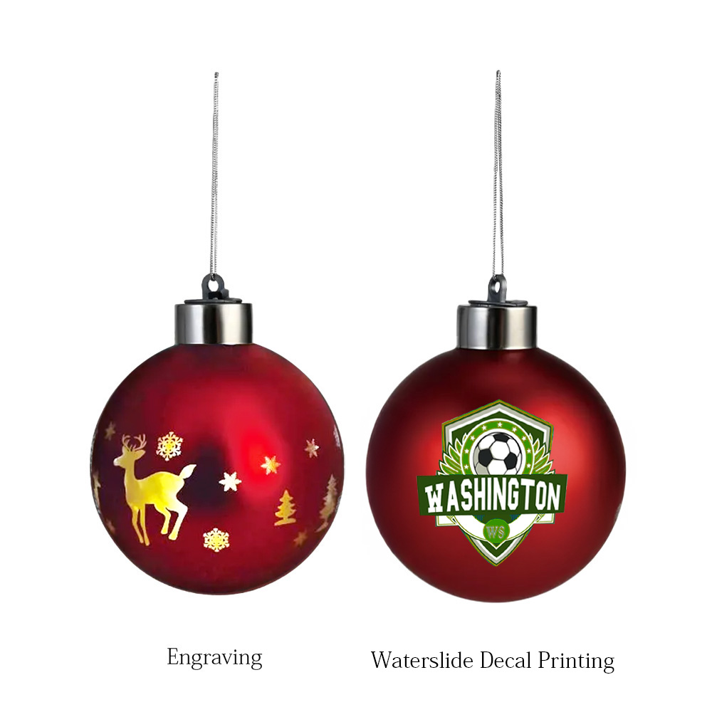 Blown Glass Holiday Decorative Baubles 7
