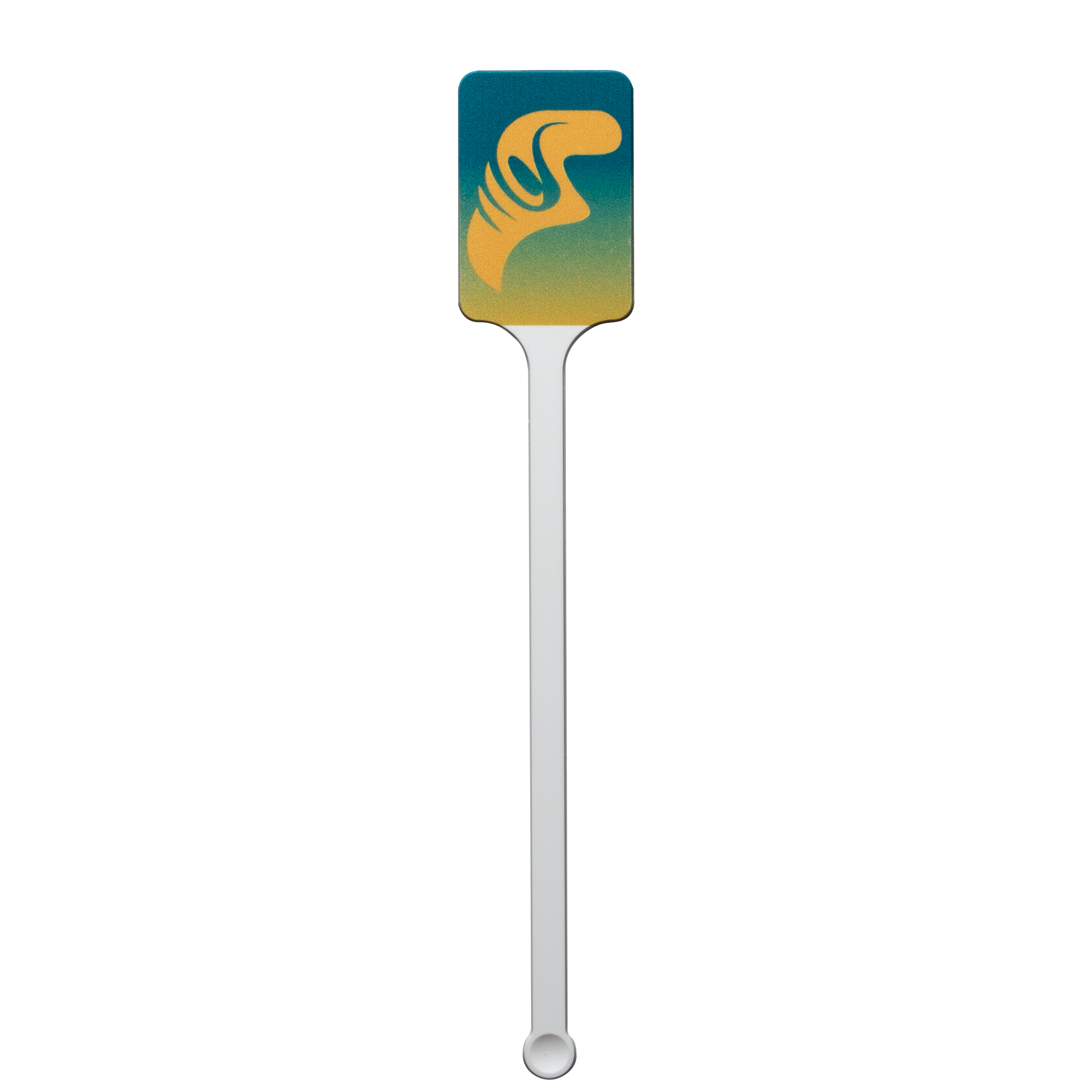 Plastic Drink Stirrer 6.250" Upright Rectangle - (Color) Digital Print 2