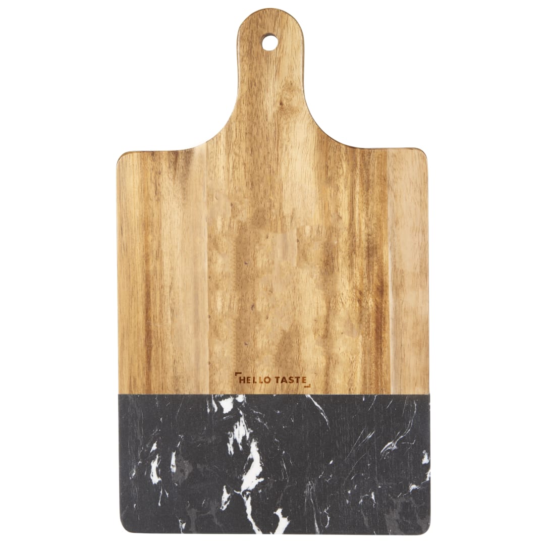 Black Marble and Wood Cutting Board 25