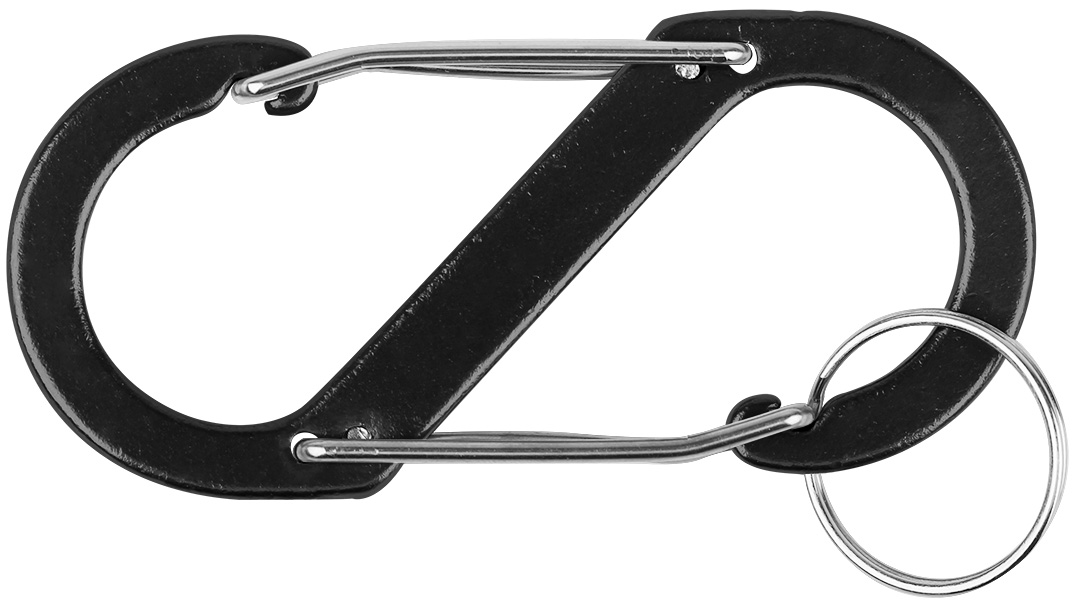 S Shaped Carabiner with Key Ring 5