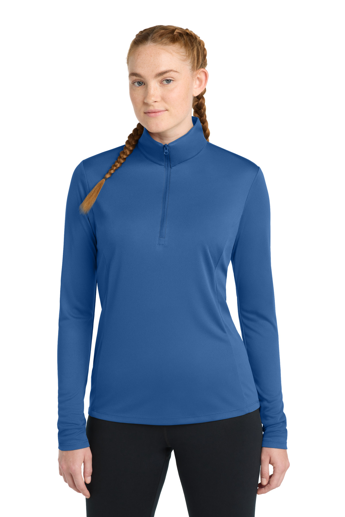 Sport-Tek Women's PosiCharge Competitor 1/4-Zip Pullover. LST357, custom hoodie or sweatshirt with logo imprint 81