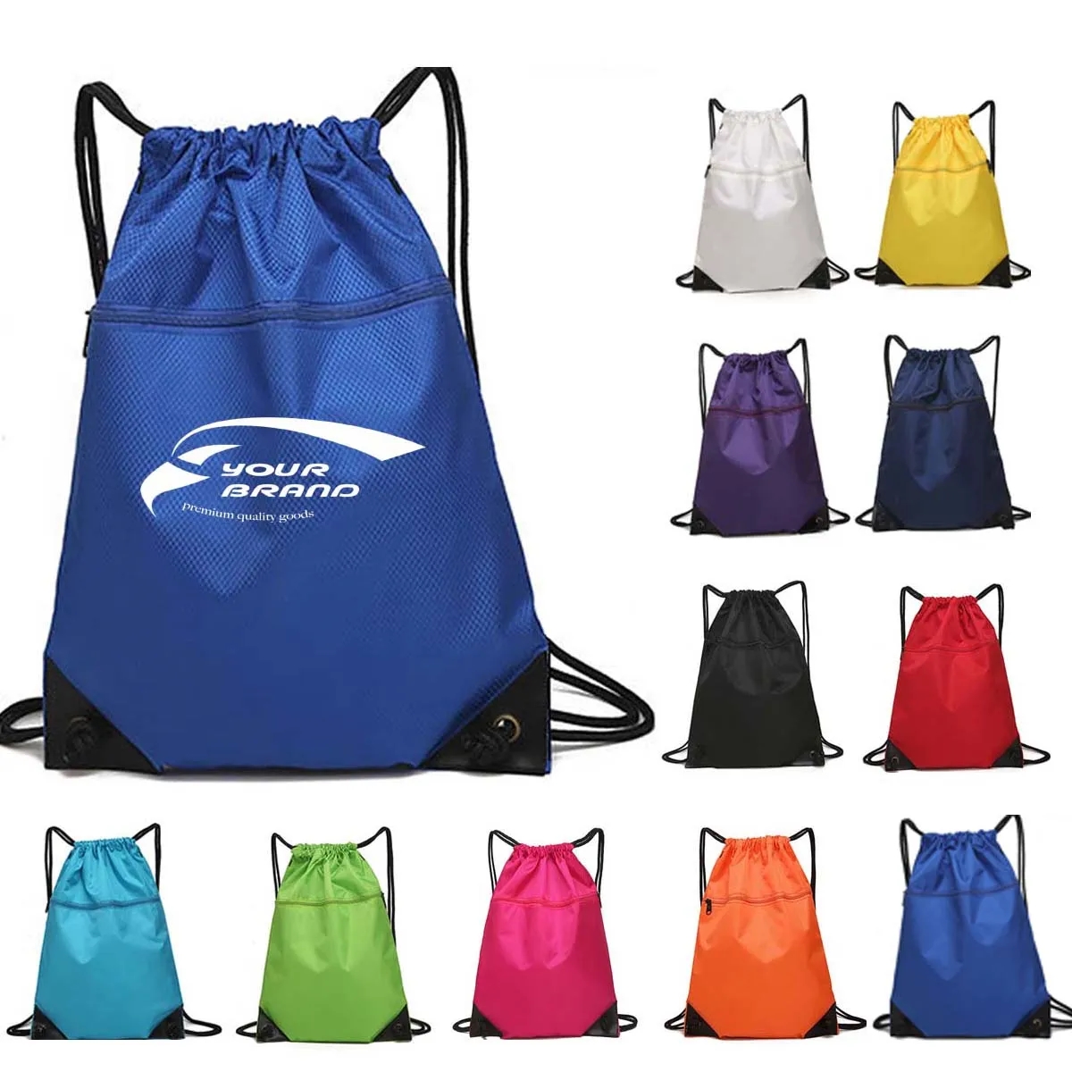 Portable Travel Sports Drawstring Backpack 3