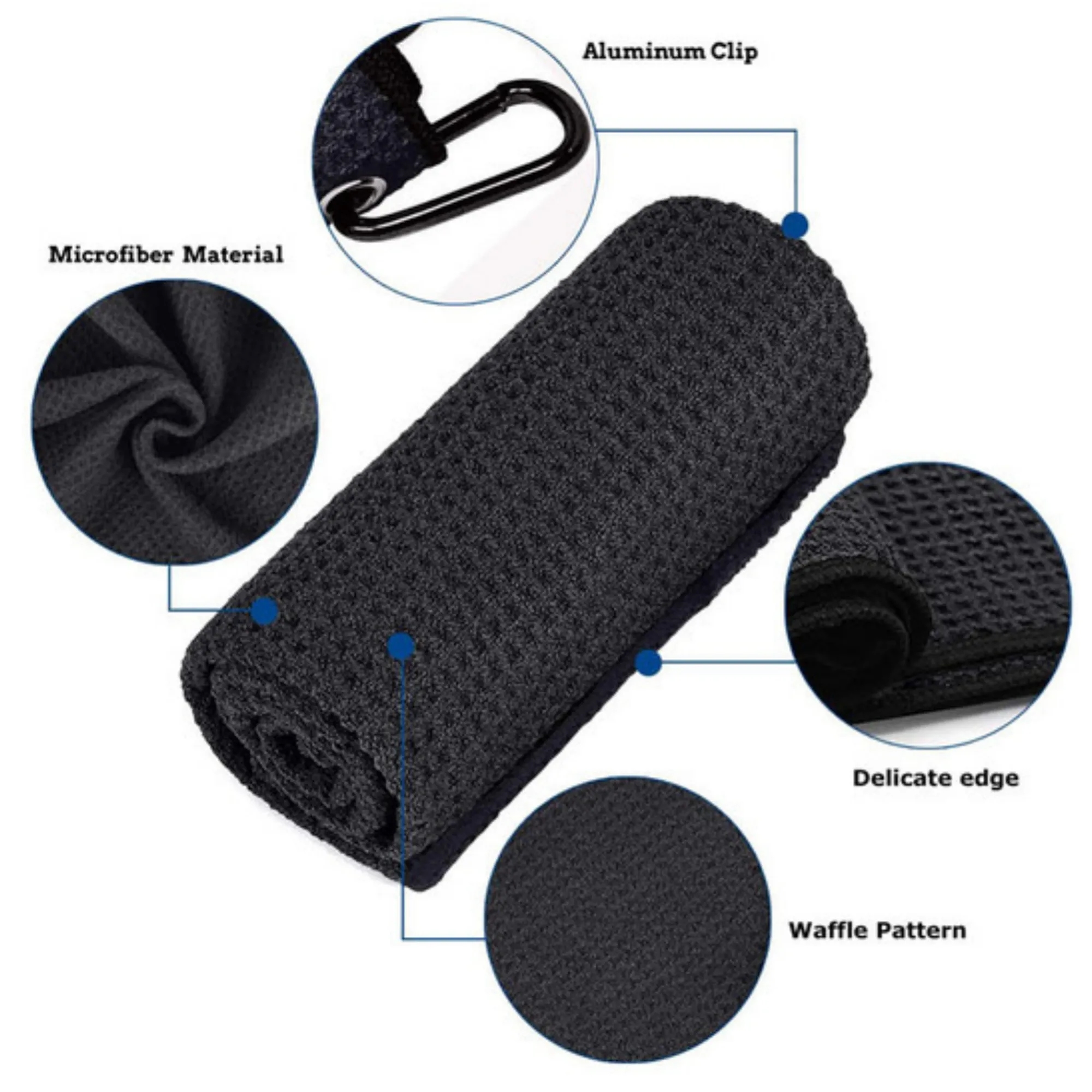 Full Color Microfiber Golf Towels 5