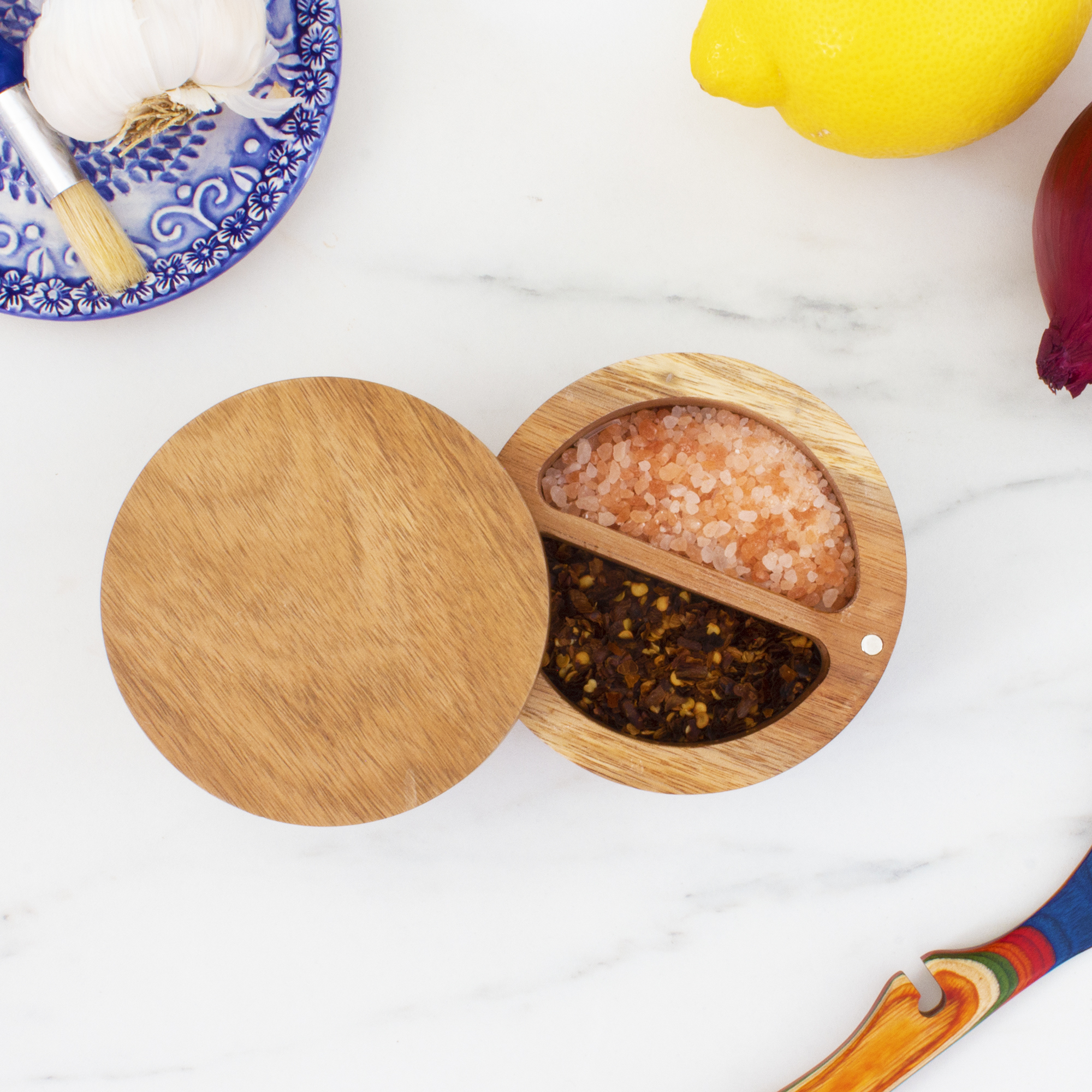 Acacia Duet Salt Box 10