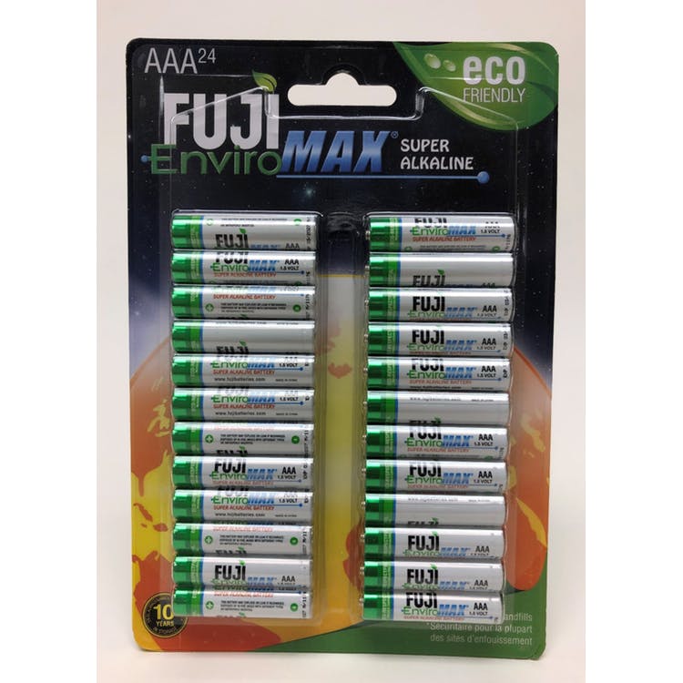 Fuji Enviromax Super Alkaline Batteries - AAA 24 Pack 2