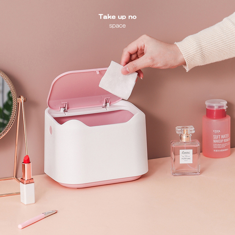 Mini Desktop Trash Can w/Lid 12