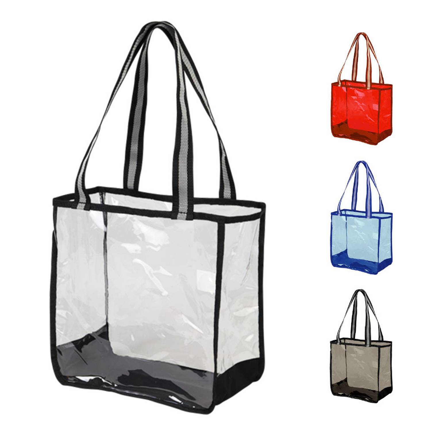 Trendy Large PVC Clear Shoulder Tote Bag for Daily Use 3
